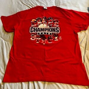 Red Boston World Champions 2018 T-Shirt